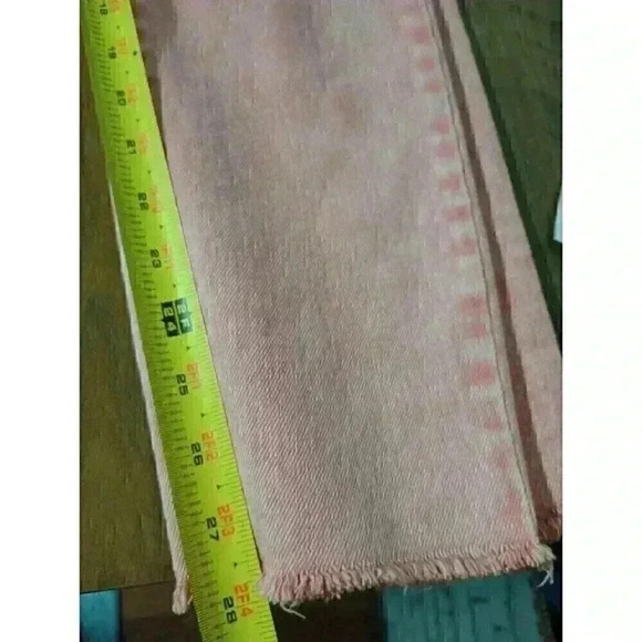 Est. 1946 Denim Skinny Jeans Women's 6 Pink Mid Rise Raw Hem Cotton Blend Pants - Picture 7 of 7